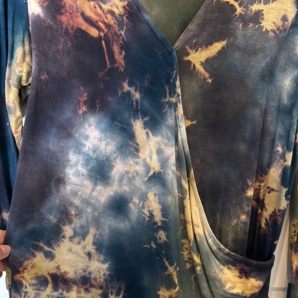 Veronica M Multicolor Tie-Dye Blouse - Picture 3 of 15